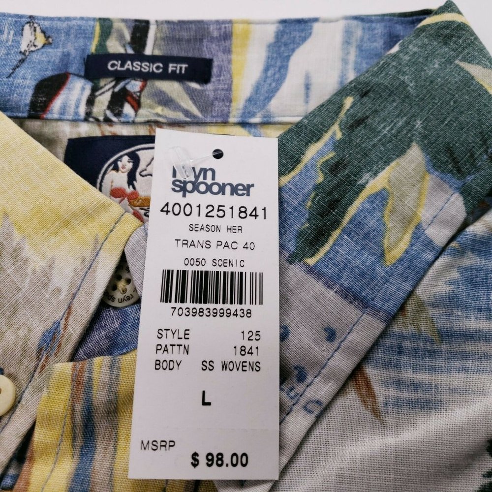 Reyn Spooner Mens Hawaiian Shirt Size Large Trans - Picture 5 of 8